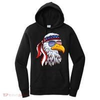 Patriotic Bald Eagle Mullet USA American Flag 4th Of July Women's Hoodie thumb 0