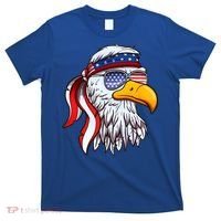 Patriotic Bald Eagle Mullet USA American Flag 4th Of July T-Shirt thumb 0