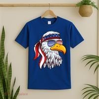 Patriotic Bald Eagle Mullet USA American Flag 4th Of July T-Shirt thumb 2