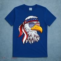 Patriotic Bald Eagle Mullet USA American Flag 4th Of July T-Shirt thumb 5