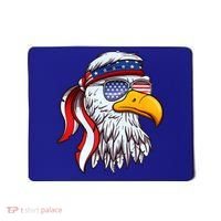 Patriotic Bald Eagle Mullet USA American Flag 4th Of July Mousepad thumb 0