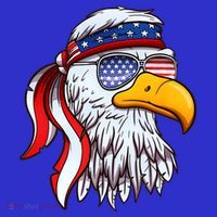 Patriotic Bald Eagle Mullet USA American Flag 4th Of July Mousepad thumb 1
