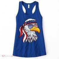 Patriotic Bald Eagle Mullet USA American Flag 4th Of July Women's Tank Top thumb 0