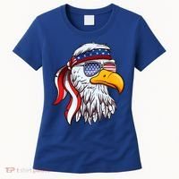 Patriotic Bald Eagle Mullet USA American Flag 4th Of July Women's T-Shirt thumb 0