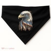 Patriotic Bald Eagle 4th Of July Usa American Flag USA-Made Doggie Bandana thumb 0