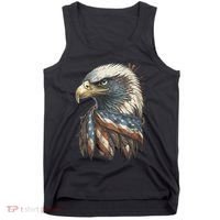 Patriotic Bald Eagle 4th Of July Usa American Flag Tank Top thumb 0