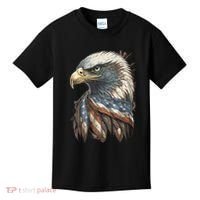 Patriotic Bald Eagle 4th Of July Usa American Flag Kids T-Shirt thumb 0