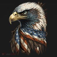 Patriotic Bald Eagle 4th Of July Men USA American Flag Sweatshirt thumb 3