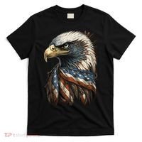 Patriotic Bald Eagle 4th Of July Men USA American Flag T-Shirt thumb 0