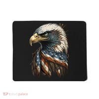 Patriotic Bald Eagle 4th Of July Men USA American Flag Mousepad thumb 0