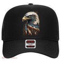 Patriotic Bald Eagle 4th Of July Men USA American Flag Hat thumb 0