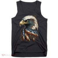 Patriotic Bald Eagle 4th Of July Men USA American Flag Tank Top thumb 0