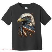 Patriotic Bald Eagle 4th Of July Men USA American Flag Toddler T-Shirt thumb 0