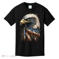 Patriotic Bald Eagle 4th Of July Men USA American Flag Kids T-Shirt thumb 0