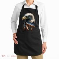 Patriotic Bald Eagle 4th Of July USA American Flag Apron thumb 2