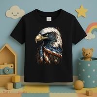 Patriotic Bald Eagle 4th Of July USA American Flag Toddler T-Shirt thumb 3