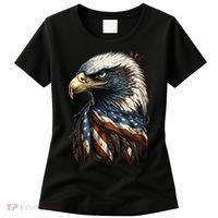 Patriotic Bald Eagle 4th Of July USA American Flag Women's T-Shirt thumb 0