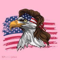 Patriotic Bald Eagle Mullet Usa American Flag 4th Of July Great Gift Coaster thumb 2