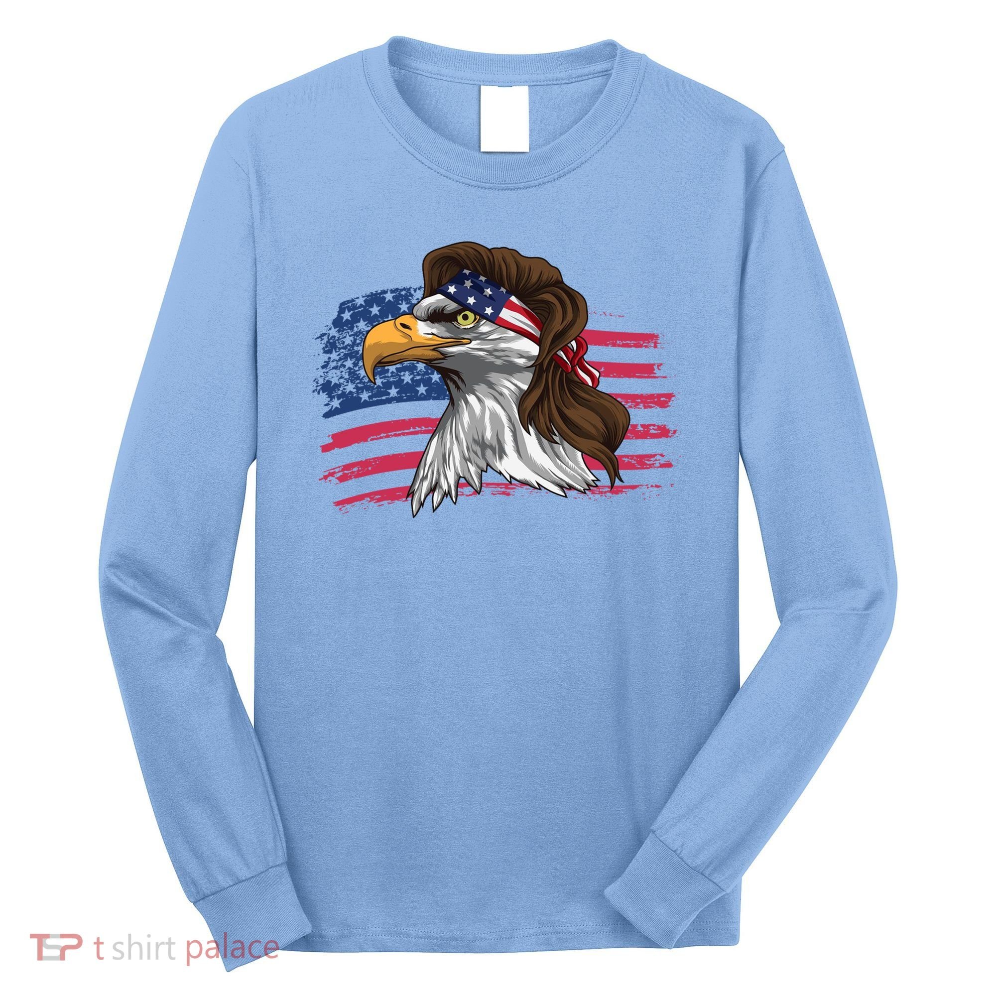 Patriotic Bald Eagle Mullet Usa American Flag 4th Of July Great Gift Long Sleeve Shirt
