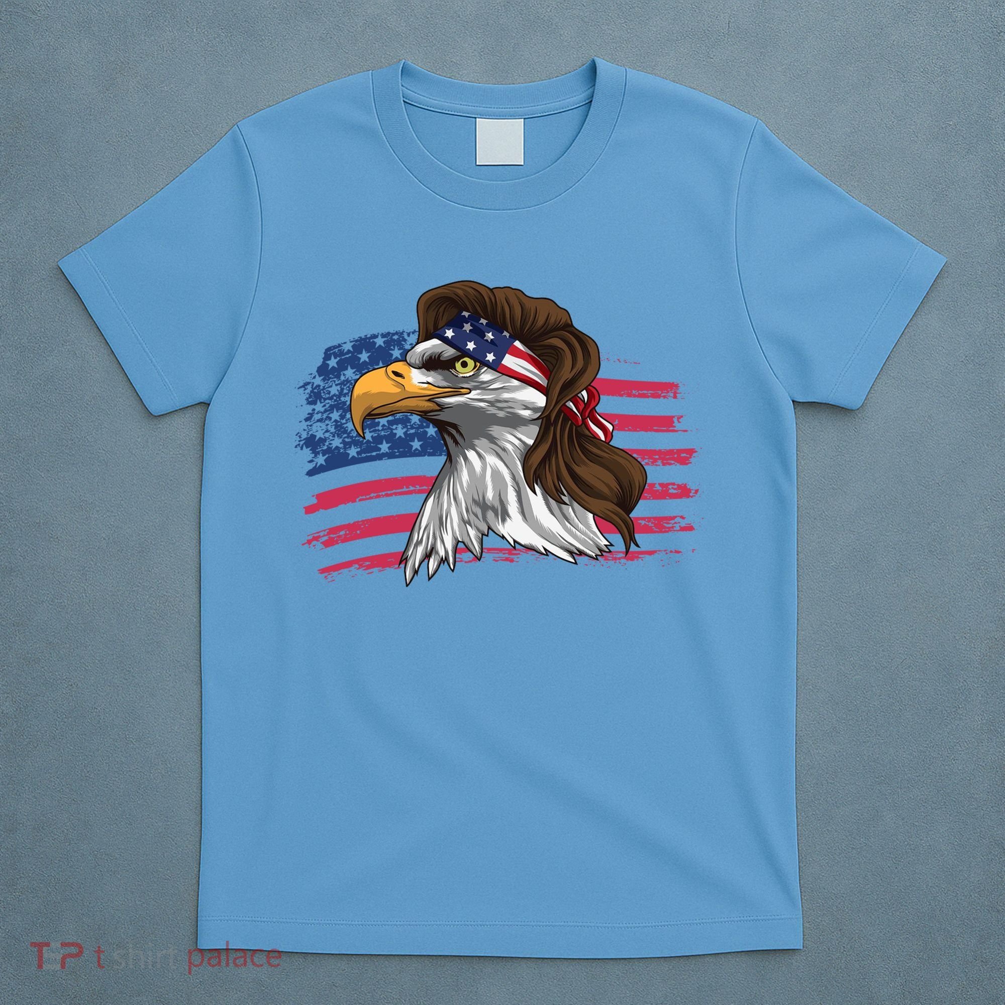Patriotic Bald Eagle Mullet Usa American Flag 4th Of July Great Gift T-Shirt