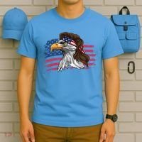 Patriotic Bald Eagle Mullet Usa American Flag 4th Of July Great Gift T-Shirt thumb 5