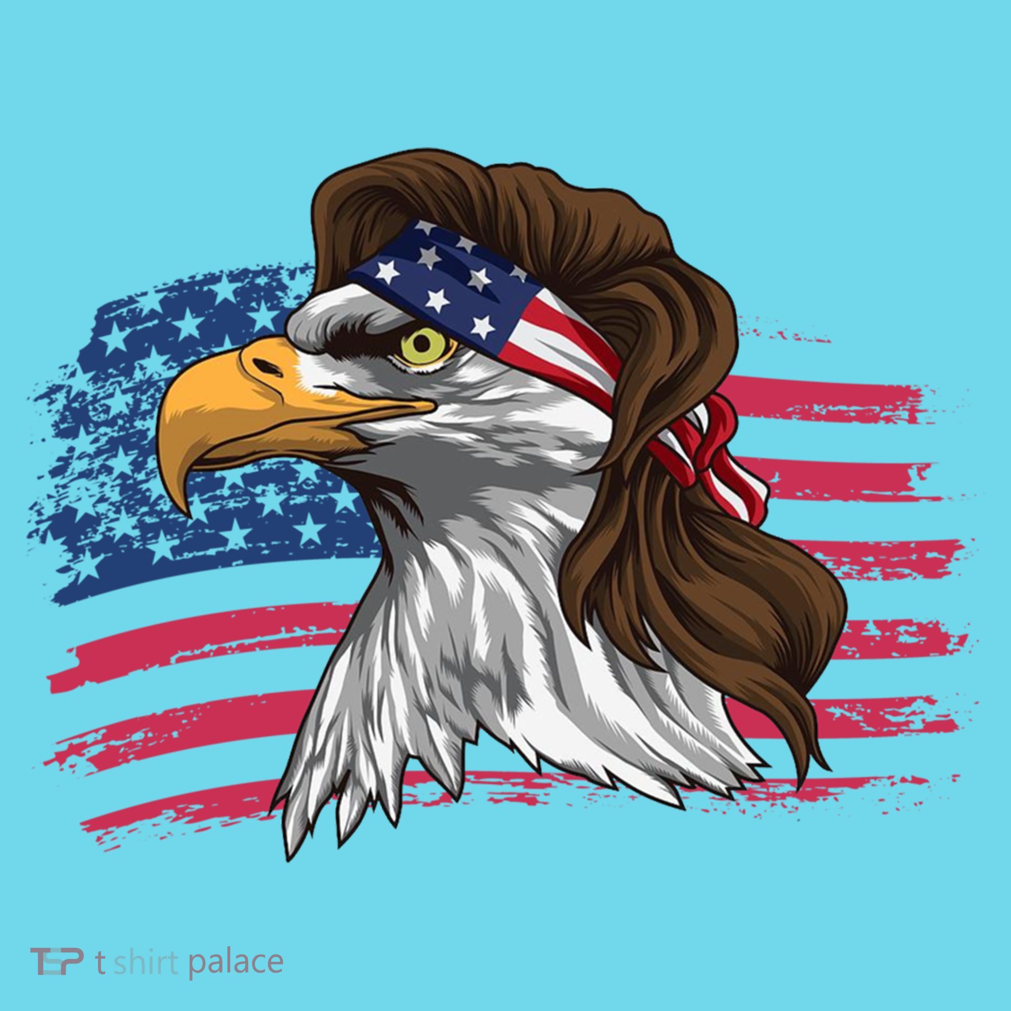 Patriotic Bald Eagle Mullet Usa American Flag 4th Of July Great Gift T-Shirt