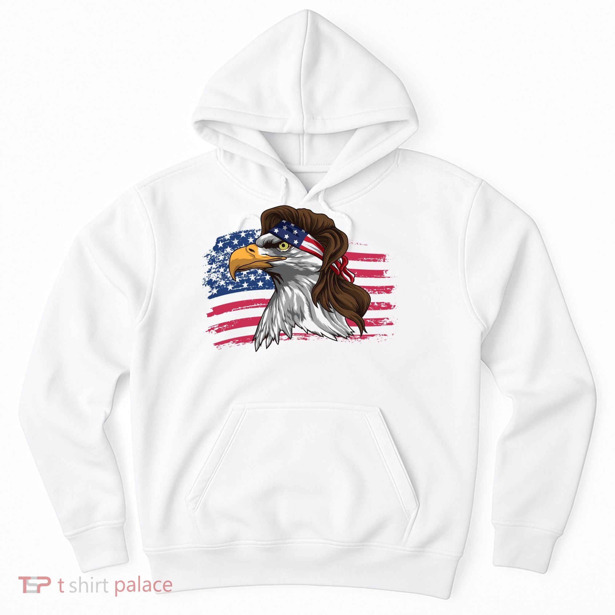 Patriotic Bald Eagle Mullet Usa American Flag 4th Of July Great Gift Hoodie