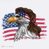 Patriotic Bald Eagle Mullet Usa American Flag 4th Of July Great Gift Women's Hoodie thumb 2