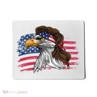 Patriotic Bald Eagle Mullet Usa American Flag 4th Of July Great Gift Mousepad thumb 0