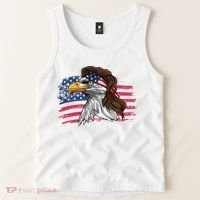 Patriotic Bald Eagle Mullet Usa American Flag 4th Of July Great Gift Tank Top thumb 2