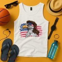 Patriotic Bald Eagle Mullet Usa American Flag 4th Of July Great Gift Tank Top thumb 4