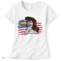 Patriotic Bald Eagle Mullet Usa American Flag 4th Of July Great Gift Women's T-Shirt thumb 0