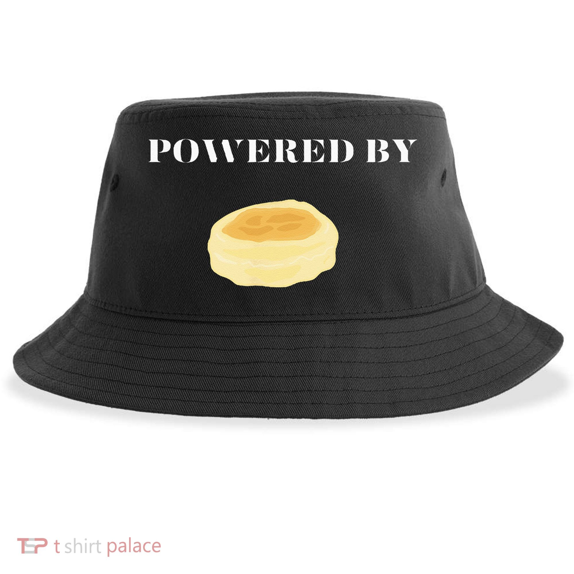 Powered By English Muffins Sustainable Bucket Hat