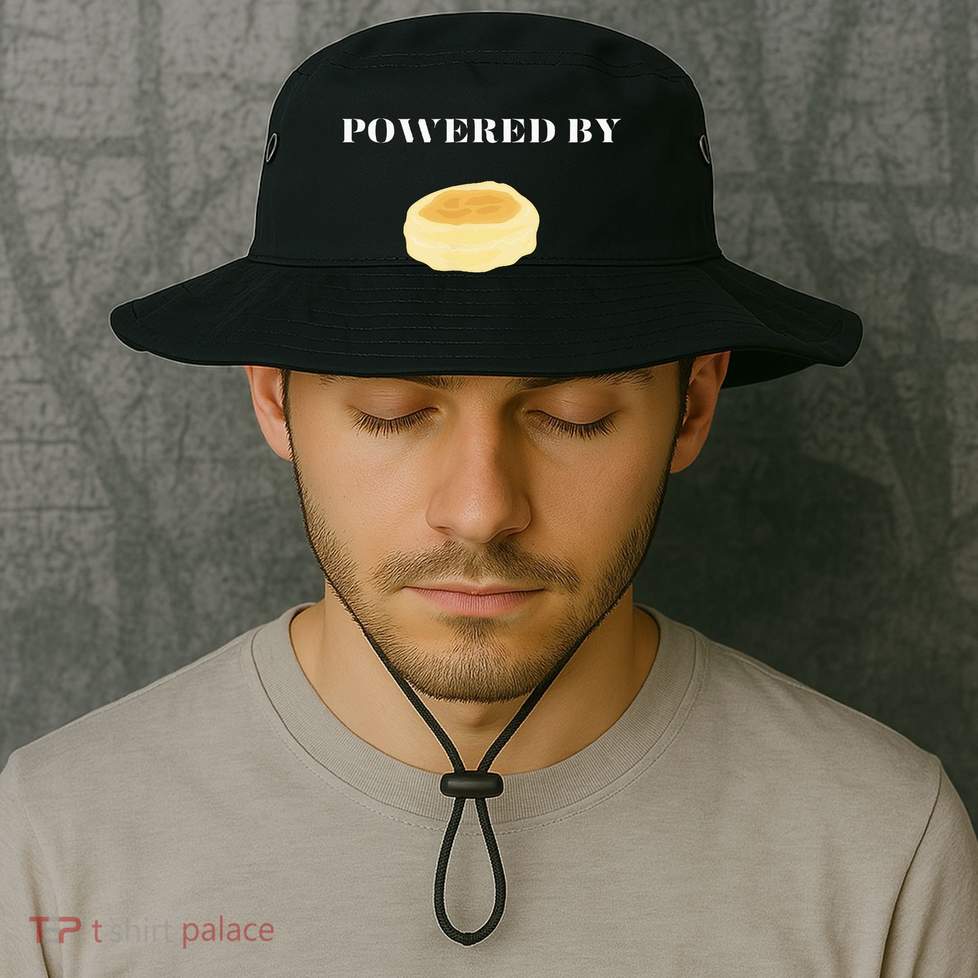 Powered By English Muffins Bucket Hat