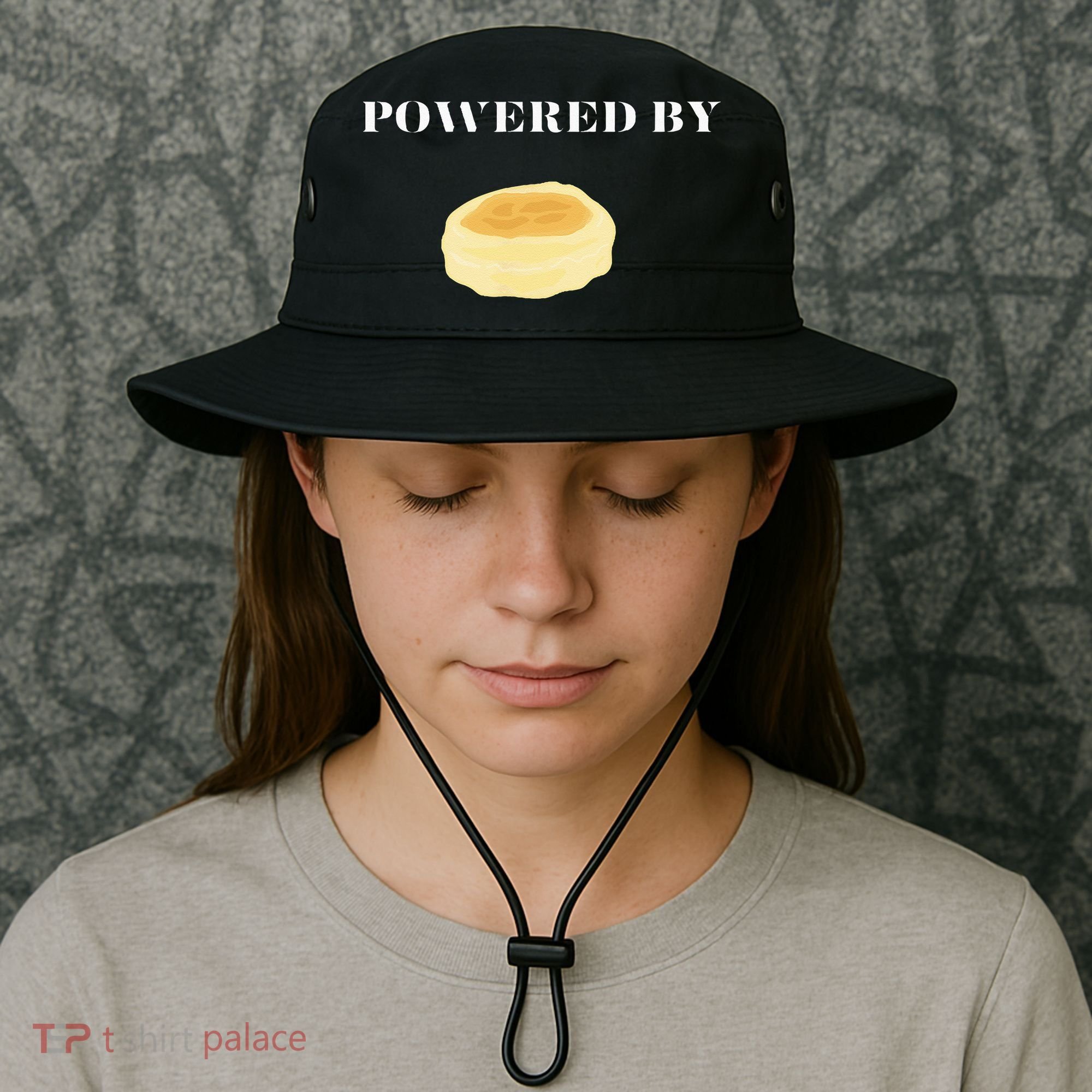 Powered By English Muffins Bucket Hat