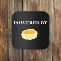 Powered By English Muffins Coaster thumb 0