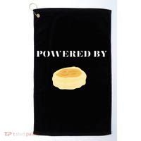 Powered By English Muffins Golf Towel thumb 0