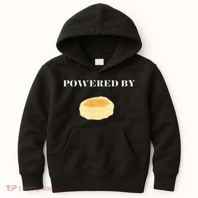 Powered By English Muffins Kids Hoodie