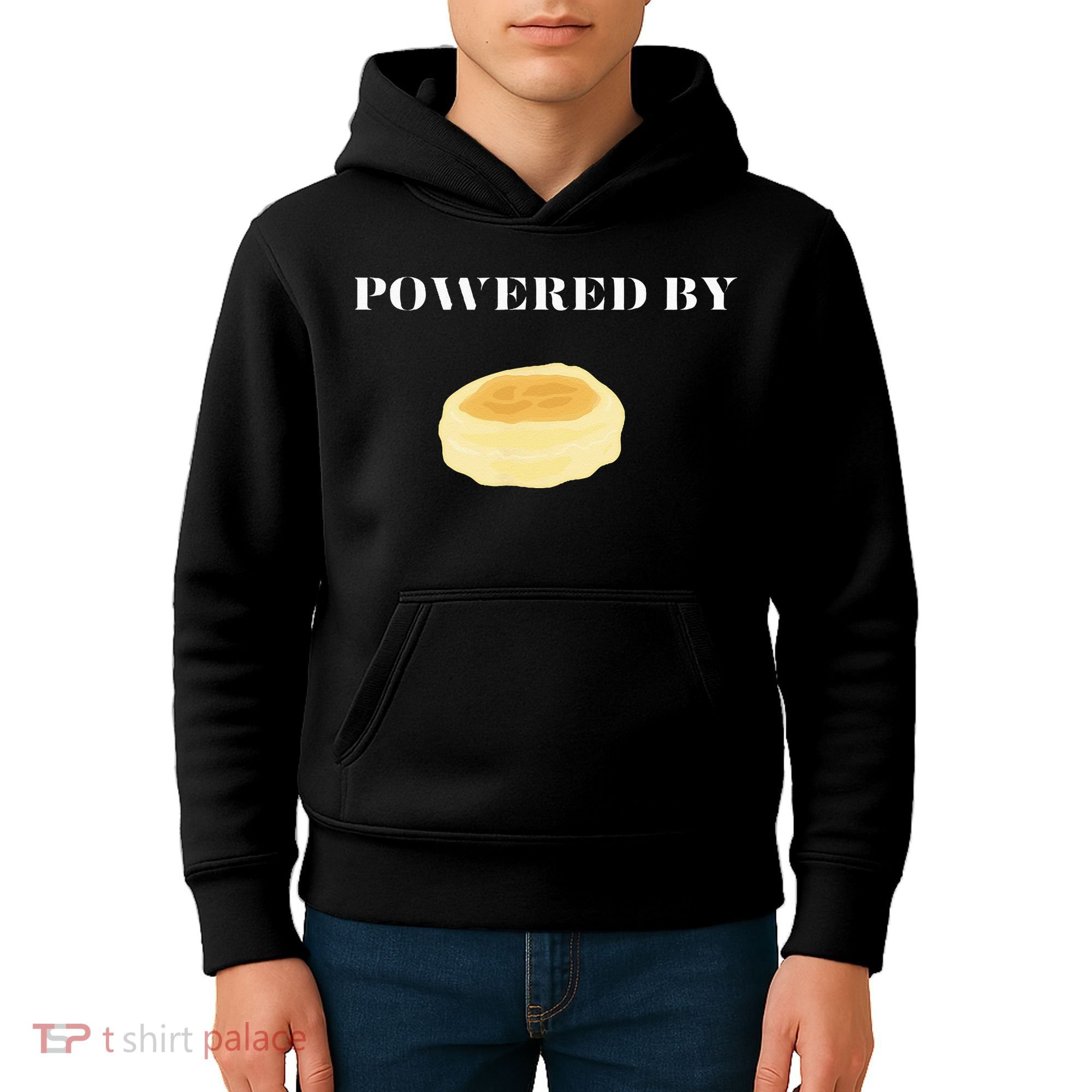 Powered By English Muffins Kids Hoodie