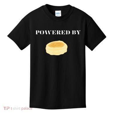 Powered By English Muffins Kids T-Shirt