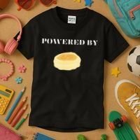 Powered By English Muffins Kids T-Shirt thumb 3