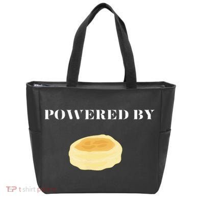 Powered By English Muffins Tote Bag