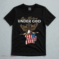 Patriotic Bald Eagle USA American Flag 4th of July Fourth T-Shirt thumb 5