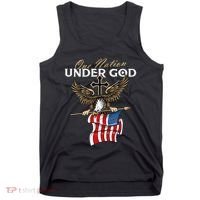 Patriotic Bald Eagle USA American Flag 4th of July Fourth Tank Top thumb 0