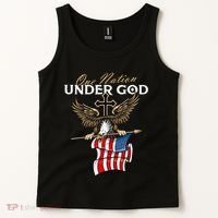 Patriotic Bald Eagle USA American Flag 4th of July Fourth Tank Top thumb 2