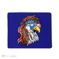 Patriotic Bald Eagle Mullet USA American Flag 4th Of July Mousepad thumb 0