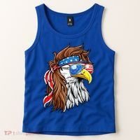 Patriotic Bald Eagle Mullet USA American Flag 4th Of July Tank Top thumb 2
