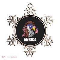 Patriotic Bald Eagle Mullet USA American Flag 4th Of July Ornament thumb 0