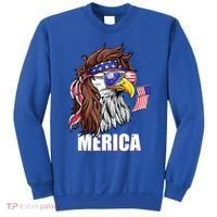 Patriotic Bald Eagle Mullet USA American Flag 4th Of July Sweatshirt thumb 0
