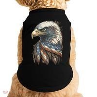 Patriotic Bald Eagle 4th Of July Usa American Flag Doggie Tank thumb 0